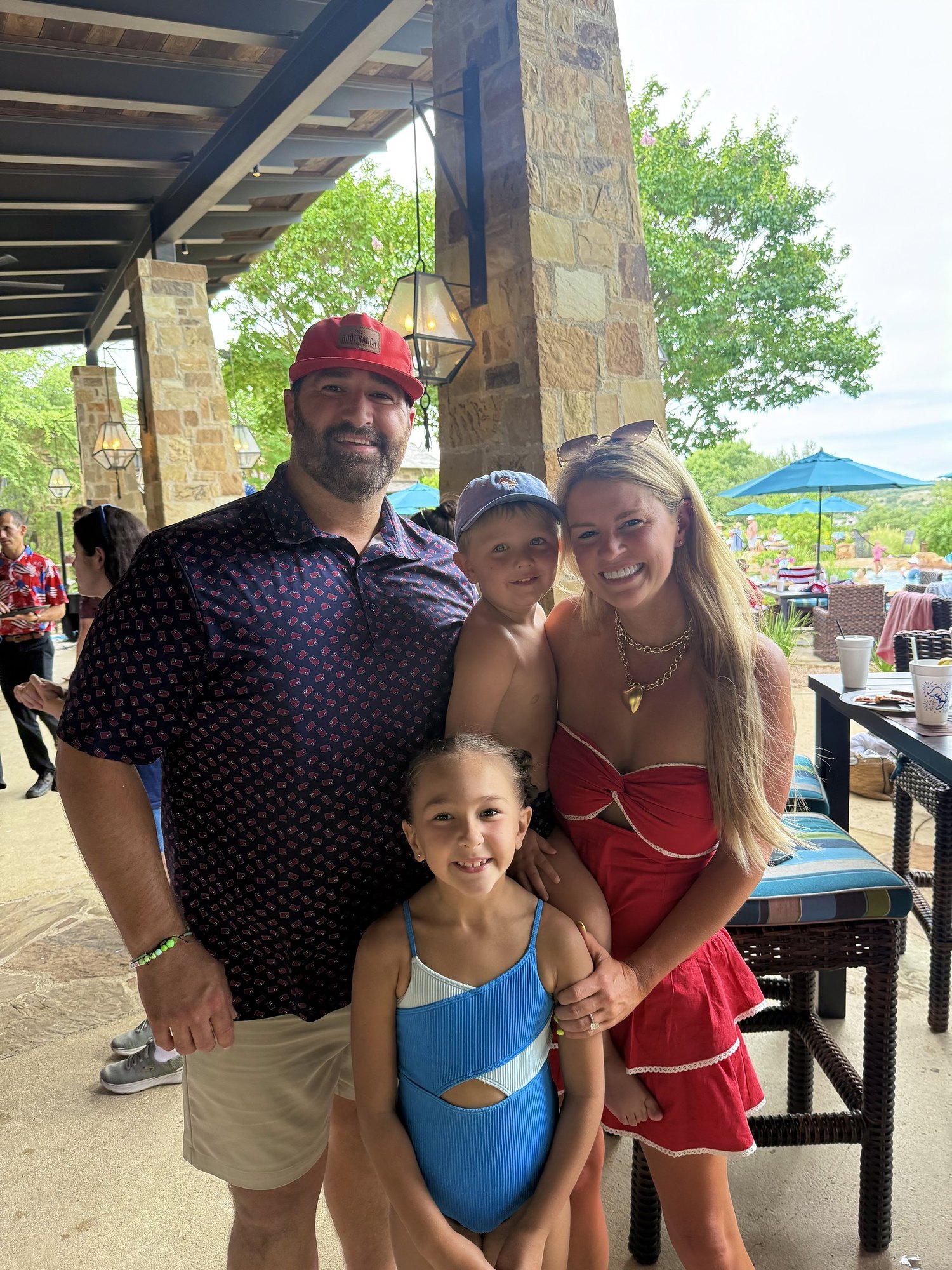 Savannah Sikes and her family celebrating the Fourth of July at Boot Ranch