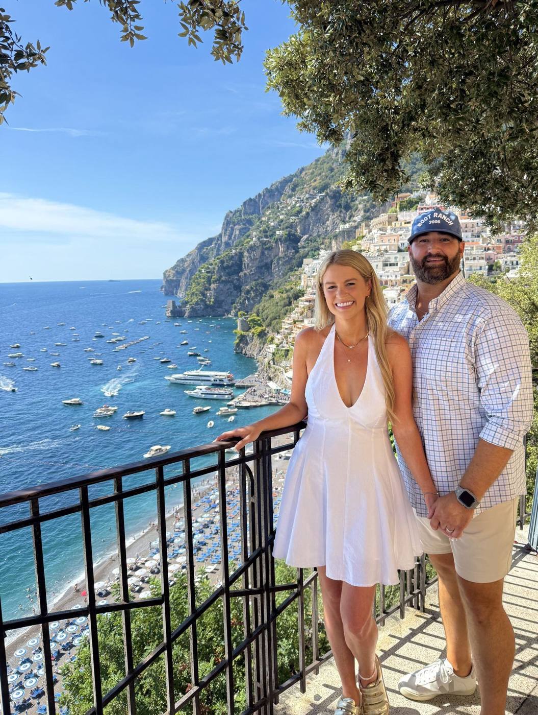 Savannah and David in Positano, Italy